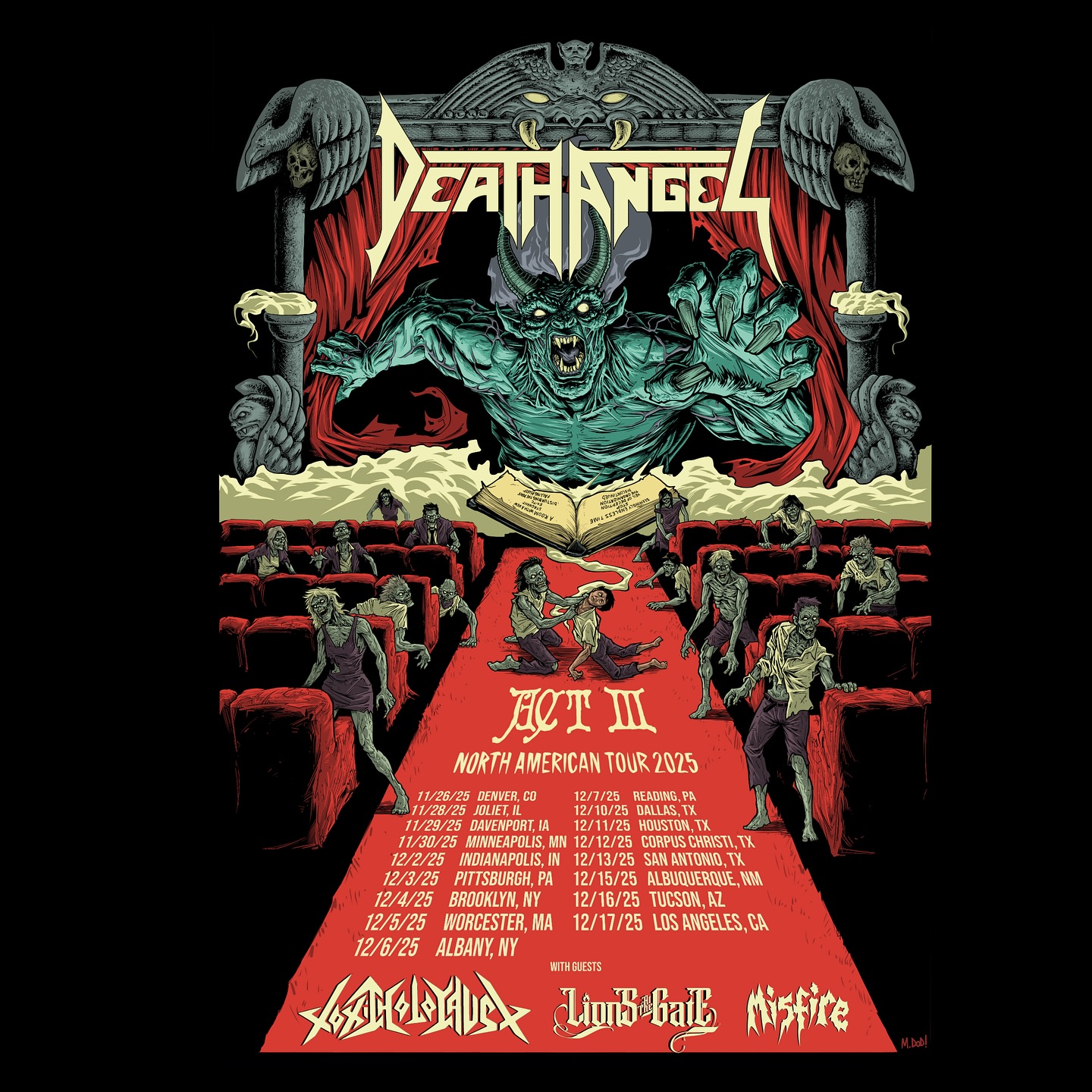 Toxic Holocaust ACT III US Tour Poster 2025
